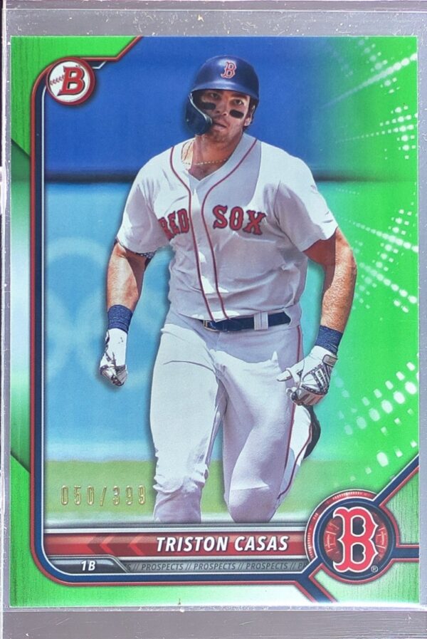 2022 Bowman Triston Casas /399 #BP-81 Sox Prospects Neon Green