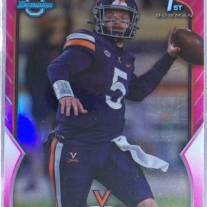 2022 Bowman University Chrome Brennan Armstrong Pink Refractor #53 Cavaliers