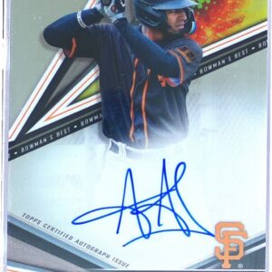 2022 Bowman's Best Aeverson Arteaga Auto #B22-AA Giants Best of 2022 Autographs