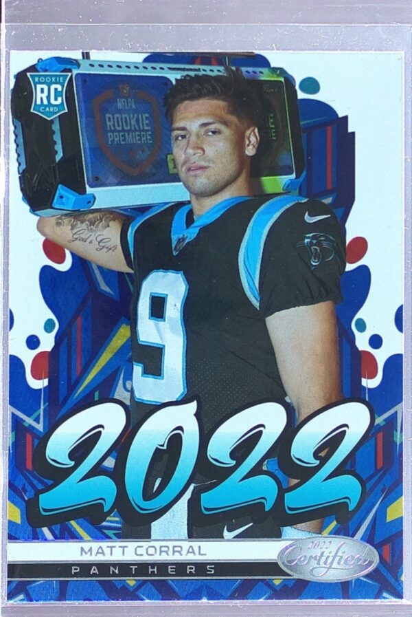 2022 Certified Matt Corral Graffiti RC #2022-3 Panthers 2022