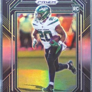 2022 Chronicles Breece Hall RC #PB-17 Jets Prizm Black Silver