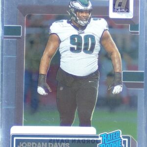 2022 Clearly Donruss Jordan Davis RC #96 Eagles