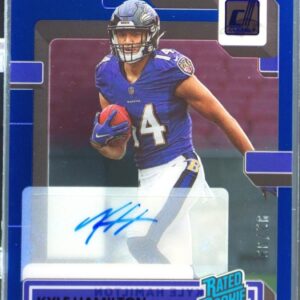 2022 Clearly Donruss Kyle Hamilton Auto /99 #88 Ravens Rated Rookie Autographs
