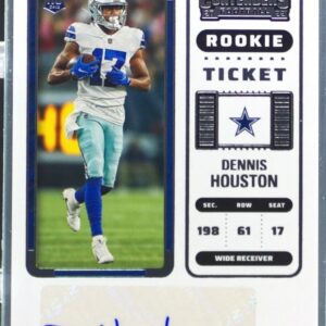 2022 Contenders Dennis Houston Auto RC #267 Cowboys Rookie Ticket Showcase