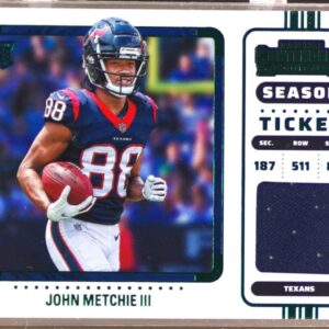 2022 Contenders John Metchie III RC JSY #RSV-JME Texans Rookie Ticket Swatches V