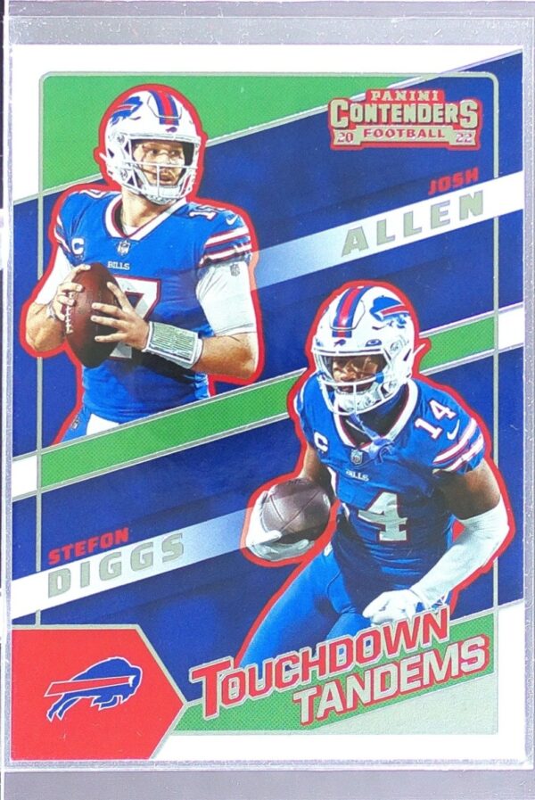 2022 Contenders Josh Allen / Stefon Diggs #TDT-BUF Bills Touchdown Tandems