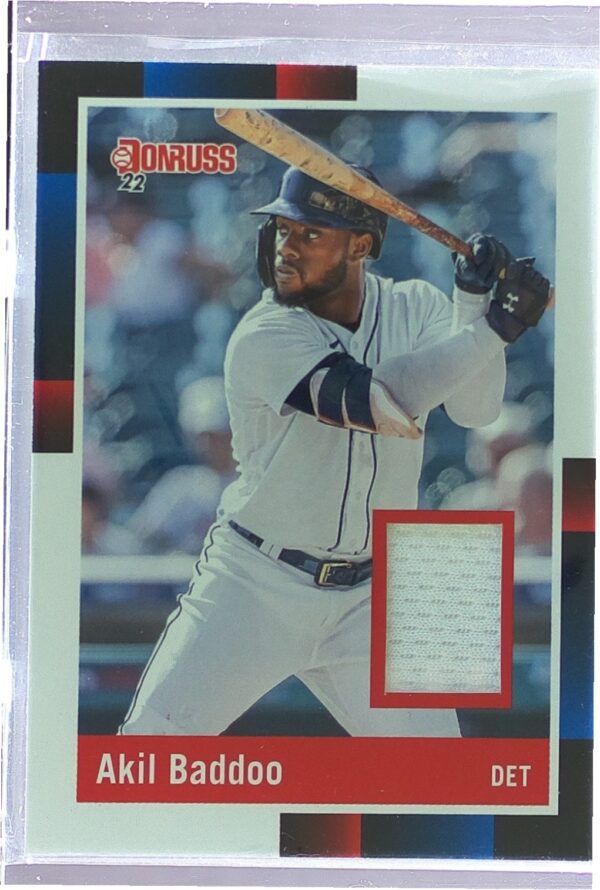 2022 Donruss Akil Baddoo JSY #R88M-AB Tigers Retro 1988 Materials