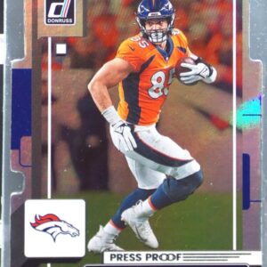2022 Donruss Albert Okwuegbunam Silver Die Cut Press Proof /75 #265 Broncos
