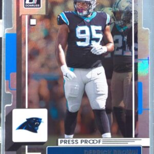 2022 Donruss Derrick Brown Silver Die Cut Press Proof /75 #240 Panthers