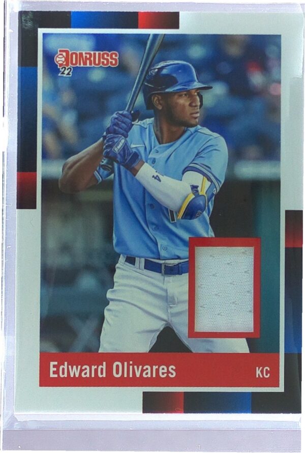 2022 Donruss Edward Olivares JSY #R88M-EO Royals Retro 1988 Materials