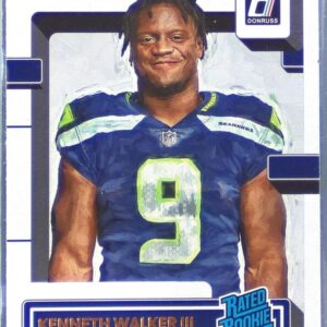 2022 Donruss Kenneth Walker III RC #318 Seahawks Rated Rookies Portrait