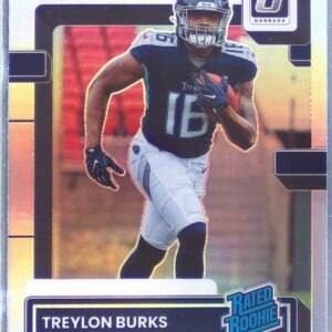 2022 Donruss Treylon Burks RC #P-312 Titans Optic Rated Rookies Preview Holo