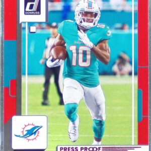 2022 Donruss Tyreek Hill Press Proof Red #271 Dolphins