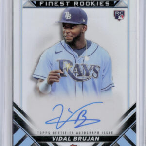 2022 Finest Vidal Brujan AU #FRDA-VB Rays Finest Rookies Design Variation Autogr