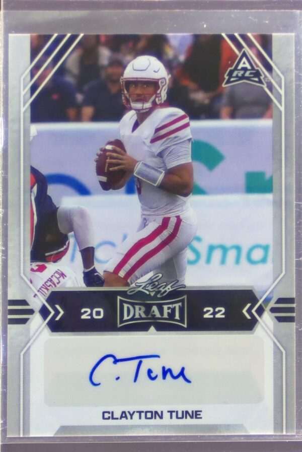 2022 Leaf Draft Clayton Tune Auto RC #BA-CT4 Cougars Autographs