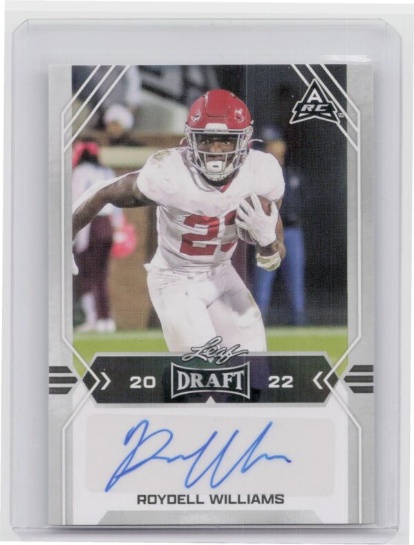 2022 Leaf Draft Roydell Williams Auto #BA-RW1 Tide Autographs