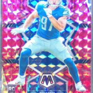 2022 Mosaic Aidan Hutchinson Mosaic Camo Pink RC #287 Lions