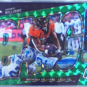 2022 Mosaic Javonte Williams #B-5 Broncos Bang! Mosaic Green