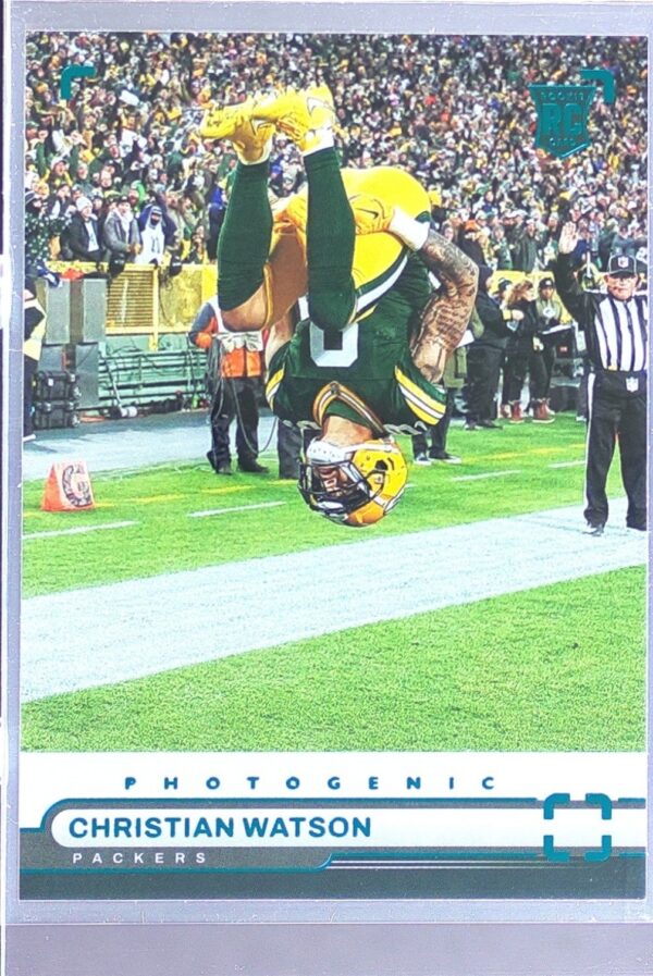 2022 Panini Chronicles Christian Watson RC #PH-34 Packers Photogenic Teal