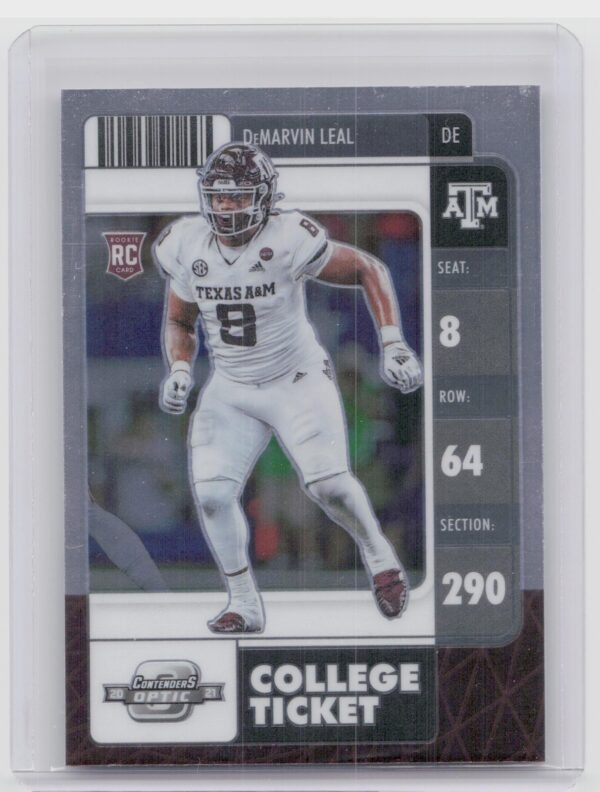2022 Panini Chronicles Contwnders Optic Draft Picks DeMarvin Leal Rookie RC #34