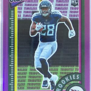 2022 Panini Classics Hassan Haskins Premium Edition Timeless Tributes Purple /35