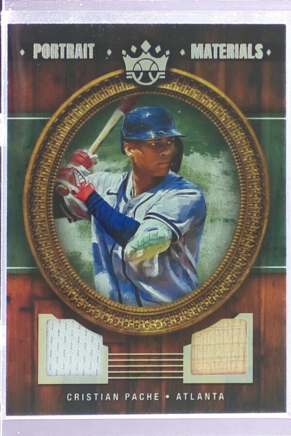 2022 Panini Diamond Kings Cristian Pache JSY #PM-CP Braves Portrait Materials