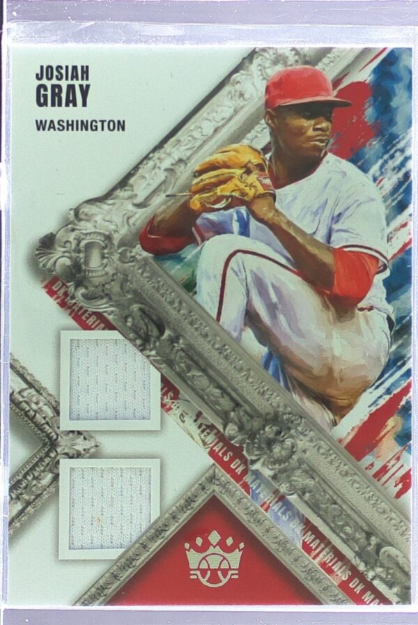 2022 Panini Diamond Kings Josiah Gray JSY #DKM-JG Nationals DK Materials