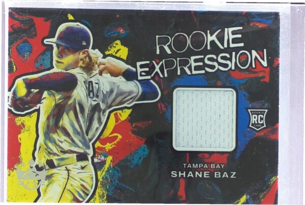 2022 Panini Diamond Kings Shane Baz JSY RC #RE-SB Rays Rookie Expression