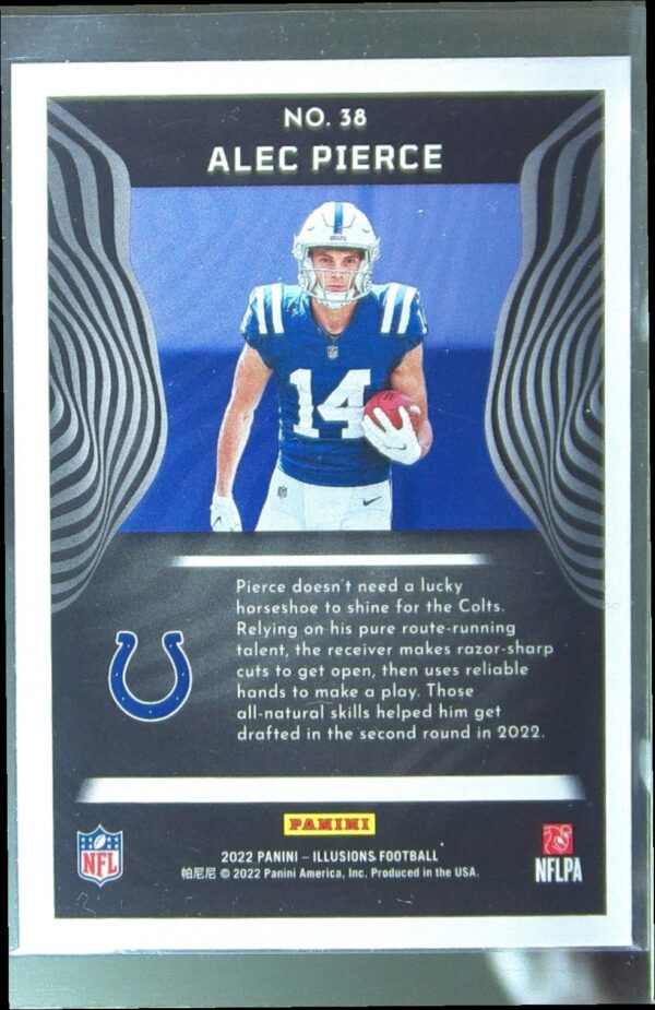 2022 Panini Illusions Alec Pierce RC #38 Colts - Image 3