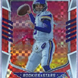 2022 Panini Rookies & Stars Kirk Cousins #AI-14 Vikings Airborne Red Plaid