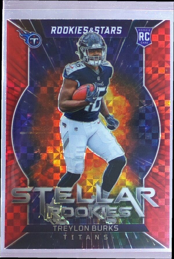 2022 Panini Rookies & Stars Treylon Burks RC #SR-8 Titans Stellar Rookies Red Pl