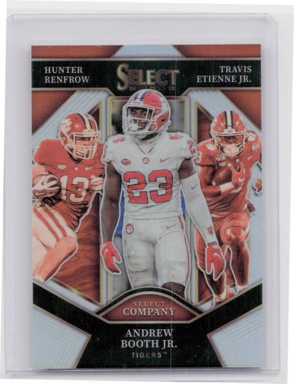 2022 Panini Select Draft Picks Andrew Booth Jr. / Hunter Renfrow / Travis Etienn