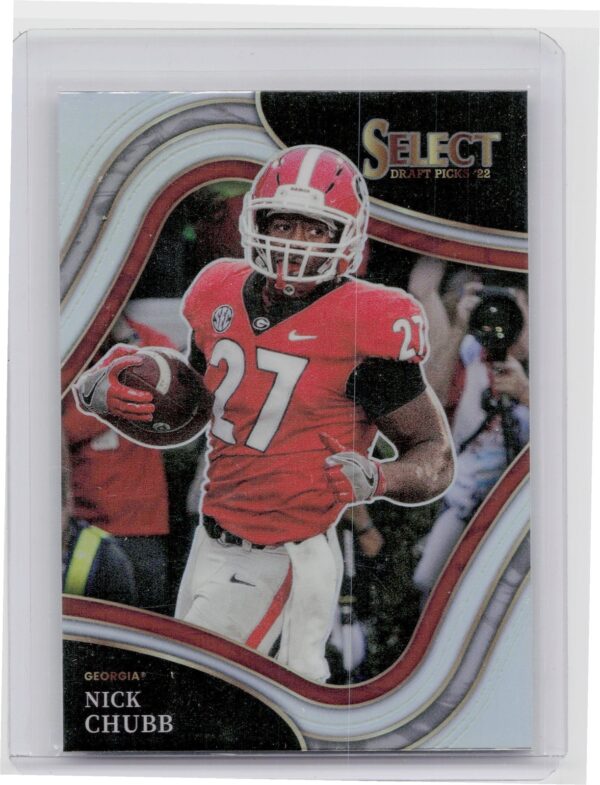 2022 Panini Select Draft Picks Nick Chubb Silver Prizm #145 Bulldogs