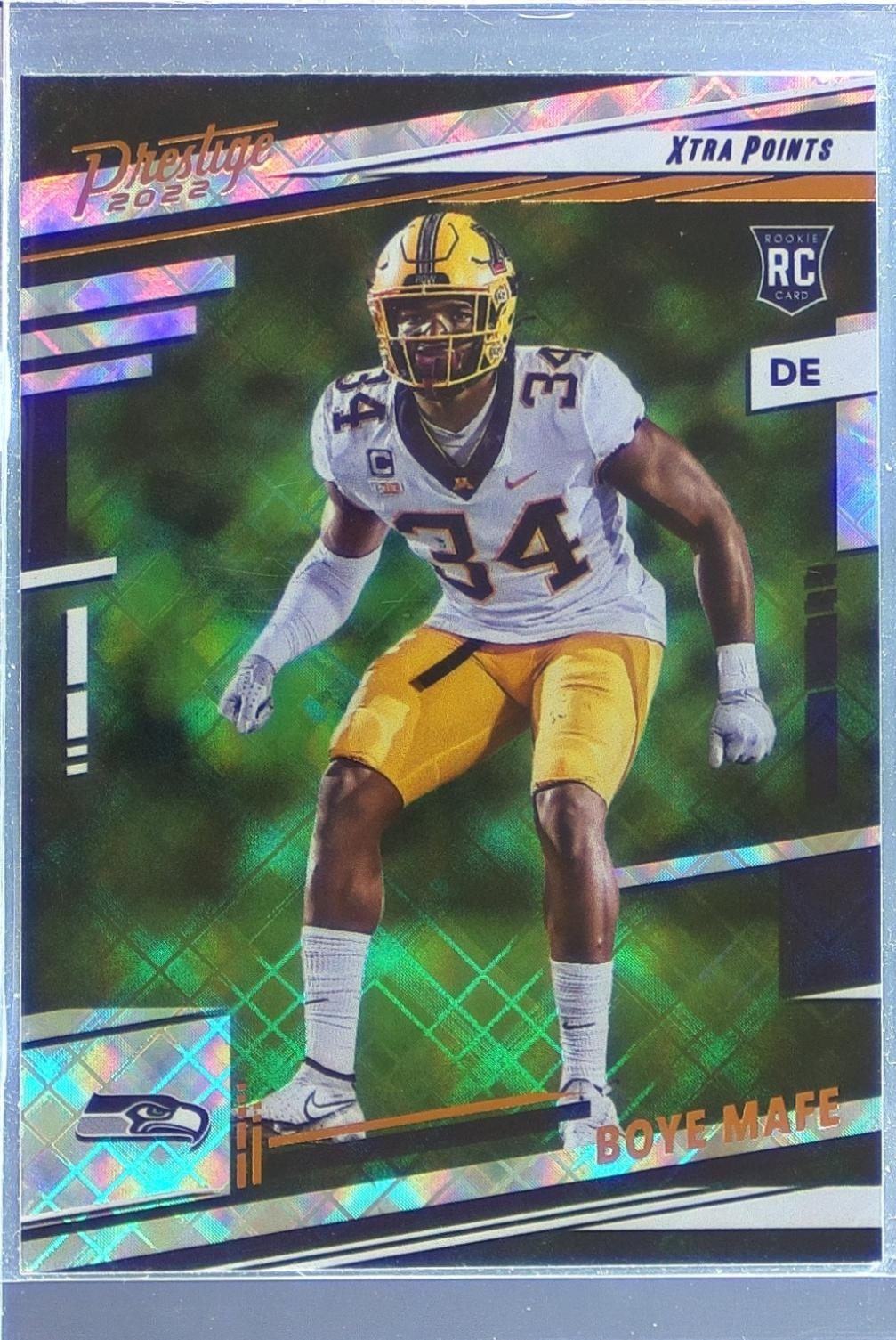 2022 Prestige Boye Mafe Xtra Points Diamond RC #387 Seahawks
