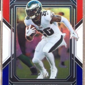 2022 Prizm Miles Sanders Red White and Blue #235 Eagles