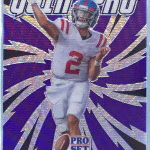 2022 Pro Set Draft Matt Corral #GP-MC1 Rebels Goin' Pro Wave Purple