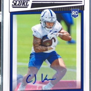 2022 Score CJ Verdell RC Auto #392 Colts Signatures