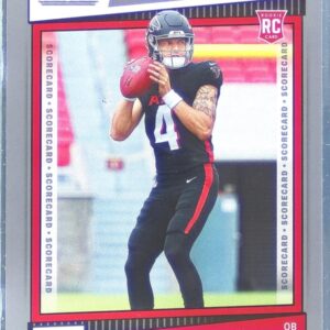 2022 Score Desmond Ridder Scorecard RC #303 Falcons