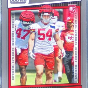 2022 Score Leo Chenal Scorecard RC #354 Chiefs