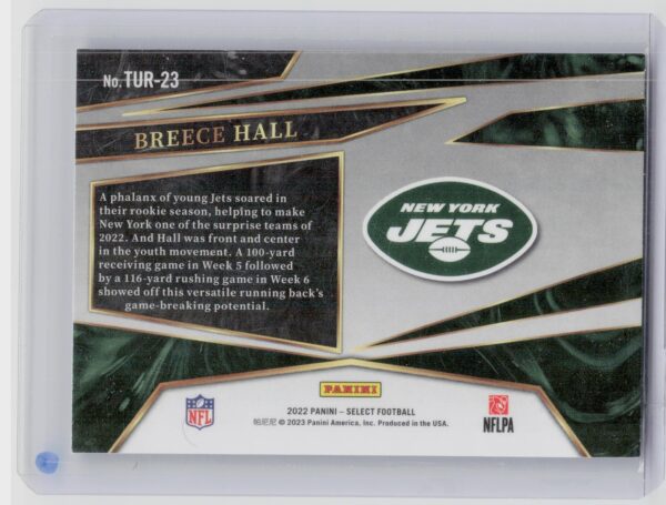 2022 Select Breece Hall Turbo Charged #TUR-23 Jets - Image 3