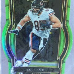 2022 Select Cole Kmet Neon Green Prizm Die Cut /299 RC #285 Bears