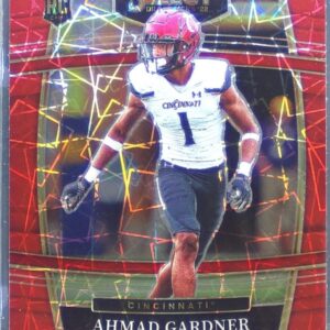 2022 Select Draft Picks Ahmad "Sauce" Gardner Red Lazer Prizm RC #54 Bearcats