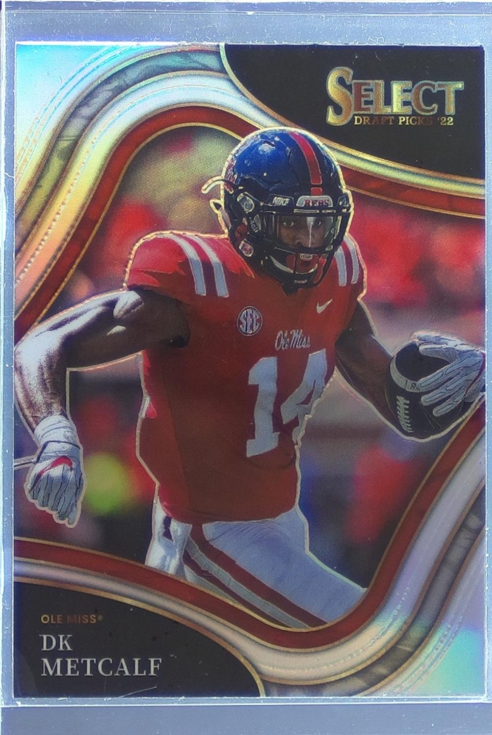 2022 Select Draft Picks DK Metcalf Silver Prizm #146 Rebels
