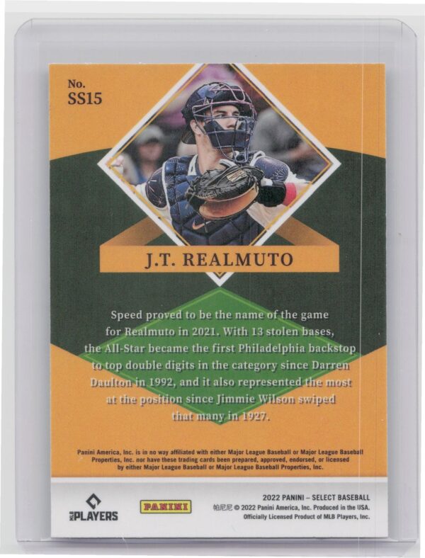 2022 Select J.T. Realmuto #SS15 Phillies Select Stars - Image 3