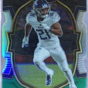 2022 Select Roger McCreary Black and Green Prizm Die Cut RC #40 Titans