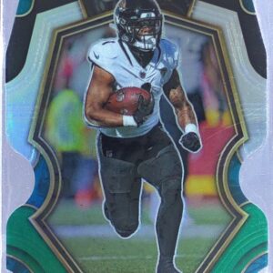 2022 Select Travis Etienne Jr. Black and Green Prizm Die Cut #147 Jaguars