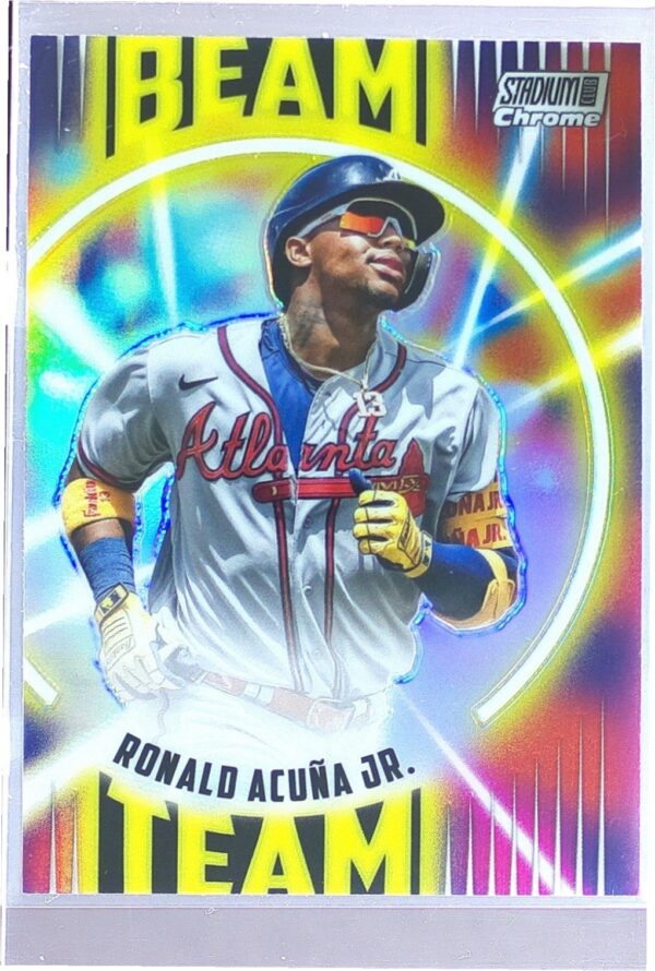 2022 Stadium Club Chrome Ronald Acuna Jr. #BT-1 Braves Beam Team