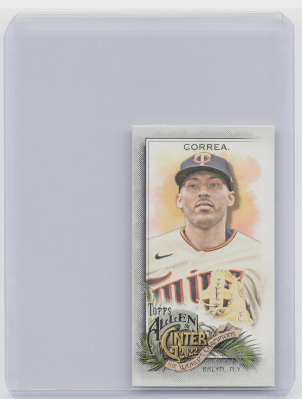2022 Topps Allen & Ginter Carlos Correa Mini A & G Back #117 Twins