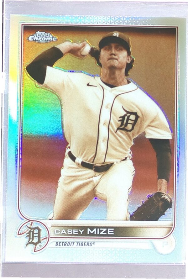 2022 Topps Chrome Casey Mize Sepia Refractor #162 Tigers