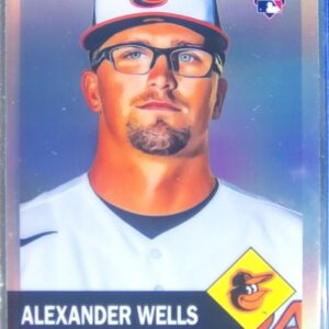 2022 Topps Chrome Platinum Anniversary Alexander Wells Refractor RC #434 Orioles